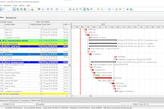 prepare project schedule on primavera p6