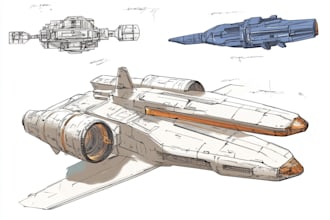 make spaceship, sci fi illustration and sci fi art