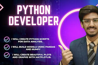 create python models and data analysis with pandas, numpy, and matplotlib