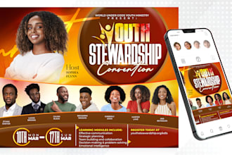 do an awesome church and socialmedia, event flyer in 3 hours