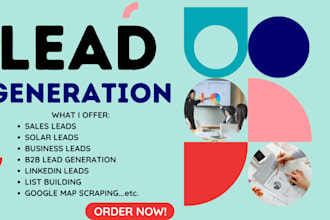 do b2b lead generation business leads linkedin leads and solar leads