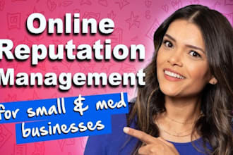 do online reputation management, suppress negative links for personal and brand