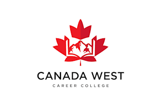 design modern canadian west career college logo