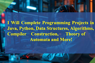 do programming projects, data structure, algorithms, java, compiler construction