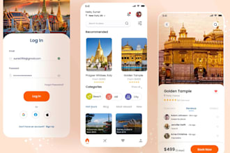 develop city tour app, travel app, tourism app, city guide app, appointment app