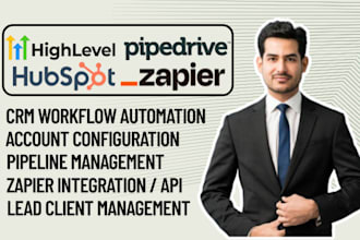 gohighlevel, zapier, hubspot, pipedrive automation and integration expert
