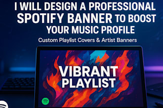 design spotify banner design within 30 minutes