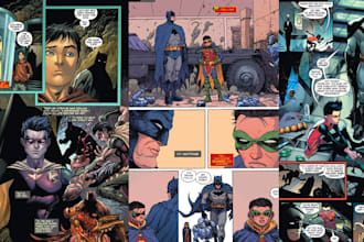 do comic book illustration, marvel comic superhero character graphic novel cover