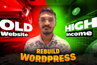 rebuild wordpress website with mobile first and seo