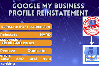 reinstate gmb and fix suspended google my business profile