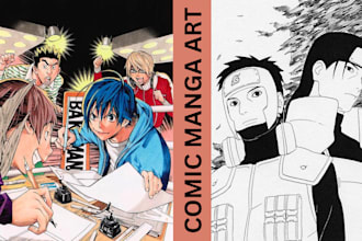 draw comic manga illustration book anime art fanart cartoon character storyboard
