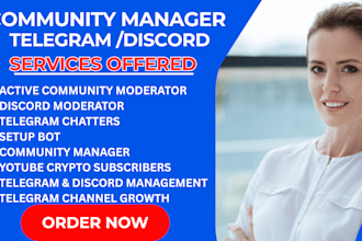 telegram community moderator 30 chatter twitter shoutout on 50m crypto user