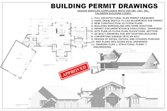 draw and plan home renovation addition blueprints for permit
