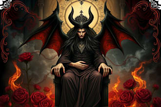 illustrate tarot cards design tarot deck digital game playing card oracle