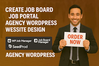 create job board website job portal wordpress site agency or recruitment website