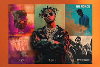 design single cover art, album cover art and mixtape cover