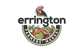 design a rustic local food or farmers market logo