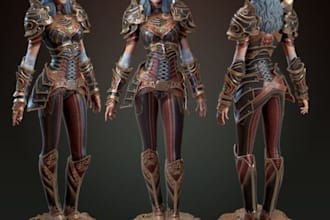 3d character modeling for animation, game, printing, nft, texture, ue5 rig, nft