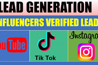 collect youtube tiktok instagram influencer email leads