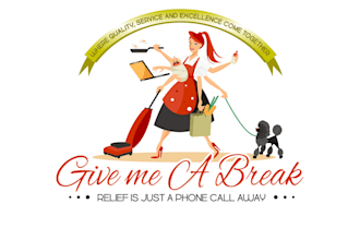 create a modern woman multiple tasks frustrated logo
