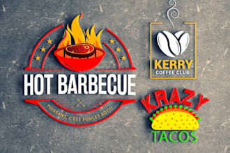 design creative logo for restaurant catering or food brand