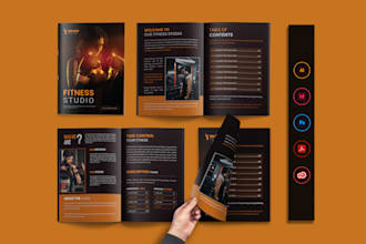 create company profile, brochure design, annual report