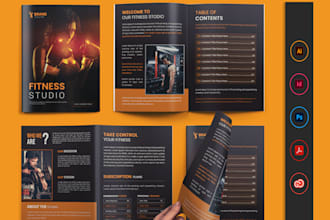 create company profile, brochure design, proposal, annual report, catalog
