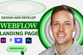 build, develop or revamp webflow landing page, convert figma to webflow website