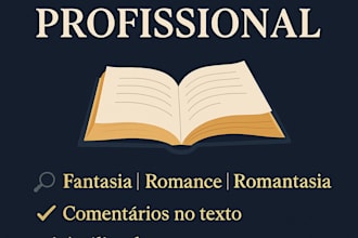 leitura beta detalhada para escritores de fantasia e romance