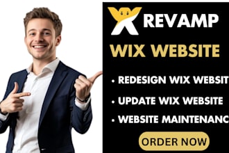 revamp wix website update wix website design wix website wix seo wix maintenance