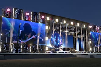 do 3d stage design, event hall, conference, concert, hub, lighting design