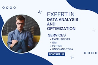 do data optimization using excel solver and IBM cplex