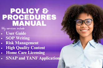 write your home care policy and procedure with handbook