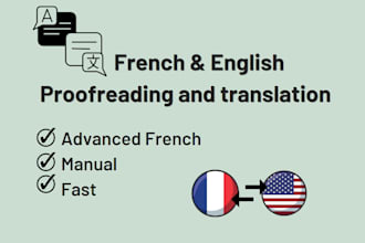 correct, reformulate and translate your texts in english and french