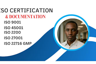 provide you gmp, iso 9001 45001 22000 documentation with traceable certificates