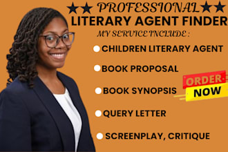find literary agent, write book proposal synopsis, write agent query letter