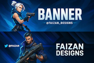 design a professional youtube banner and logo