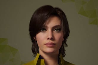 realistic matehuman character, realistic texture, stylized model, ue5riganimate
