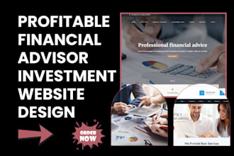 design financial advisor portfolio consultant wealth finance investment website