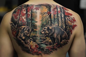 create a custom tattoo design from a real tattoo artist