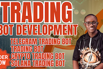 build smart crypto trading bot, ai bot, telegram bot, or chatbot that performs