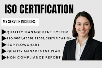 provide iso 9001, 27001 certifications and documentation
