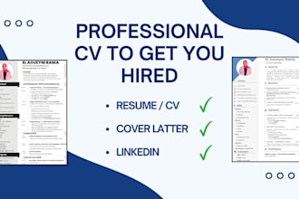 write a professional CV or resume to boost your career