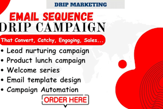 write drip email campaign brand email copy sequence and automation
