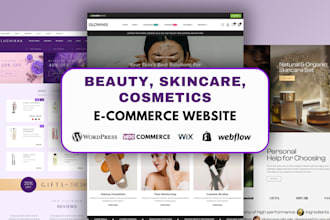 develop beauty skincare shopify store, cosmetics shopify skincare beauty website
