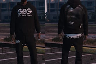 make custom outfits, tattoos and guns