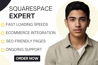 build squarespace website redesign, carrd website, squarespace website design