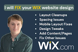 fix your wix website design