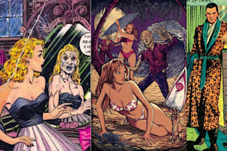 design retro vintage illustration retro comic vintage horror comic poster