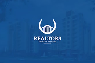 do royalist real estate, construction, realtor logo design